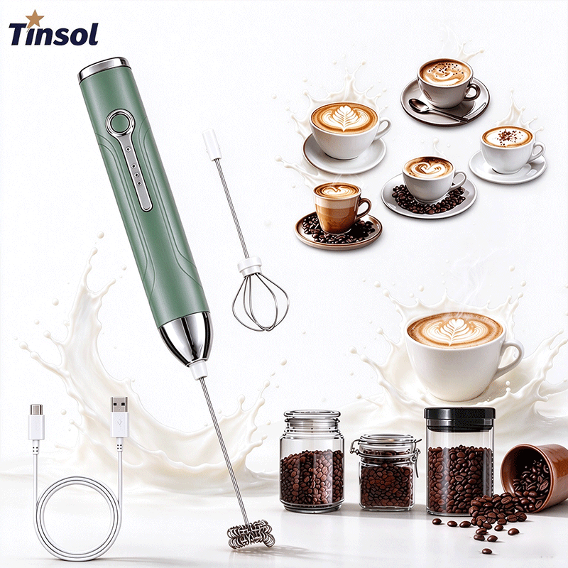 Portable Blender Usb Rechargeable - TINSOL: mini montalatte portatile a tre